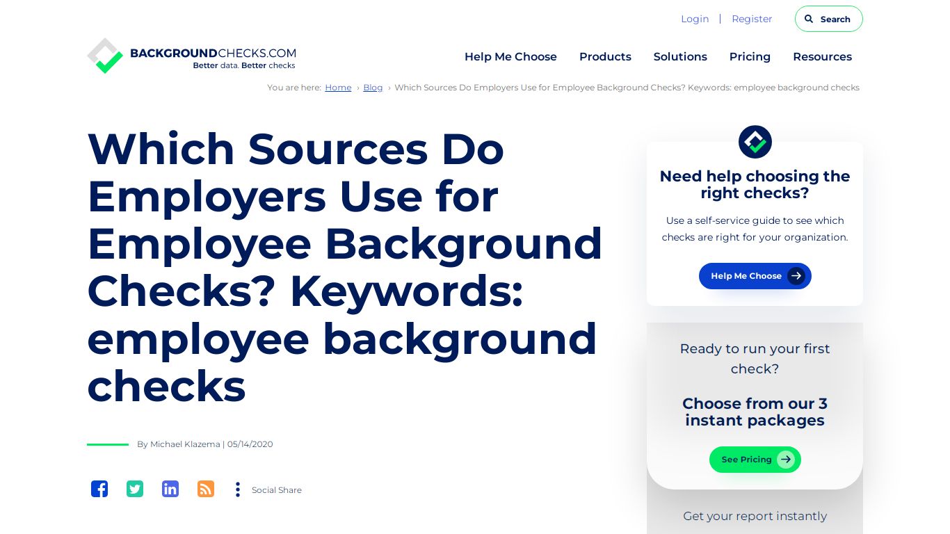 Which Sources Do Employers Use for Employee ... - background checks