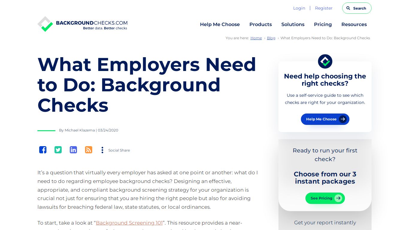 What Employers Need to Do: Background Checks